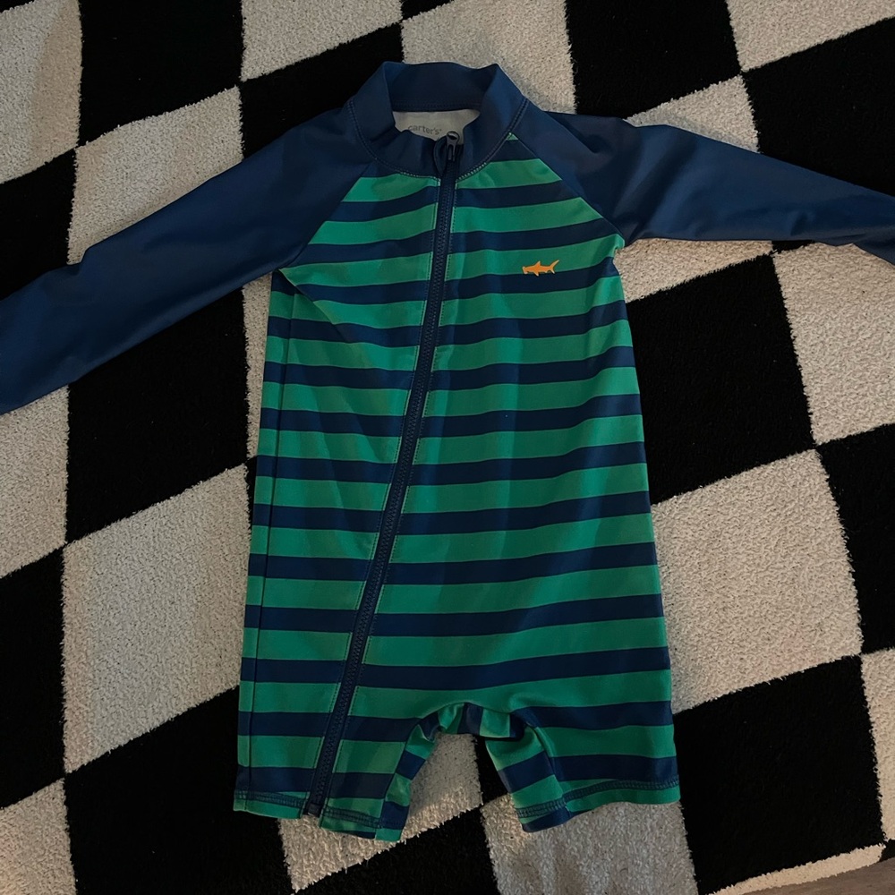Carter's Green and Blue Rashguard Swimwear